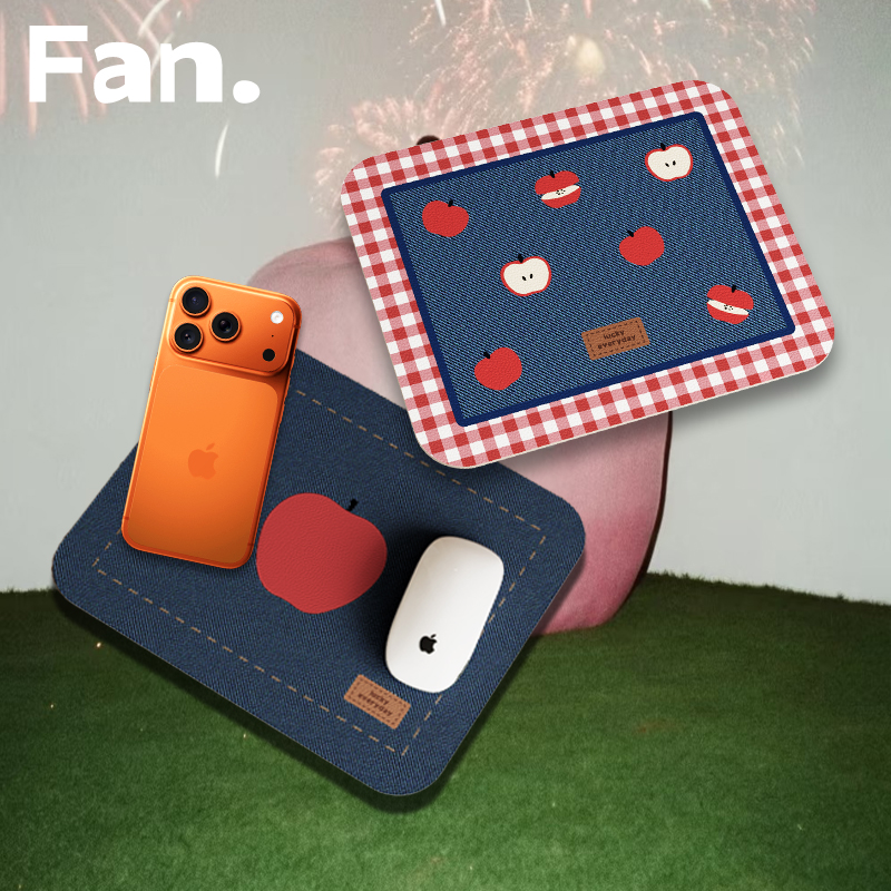 FAN原创苹果鼠标垫小号便携防水