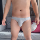 男士 低腰三角内裤 青年纯棉透气性感灰色U凸单层囊袋高弹柔软舒适