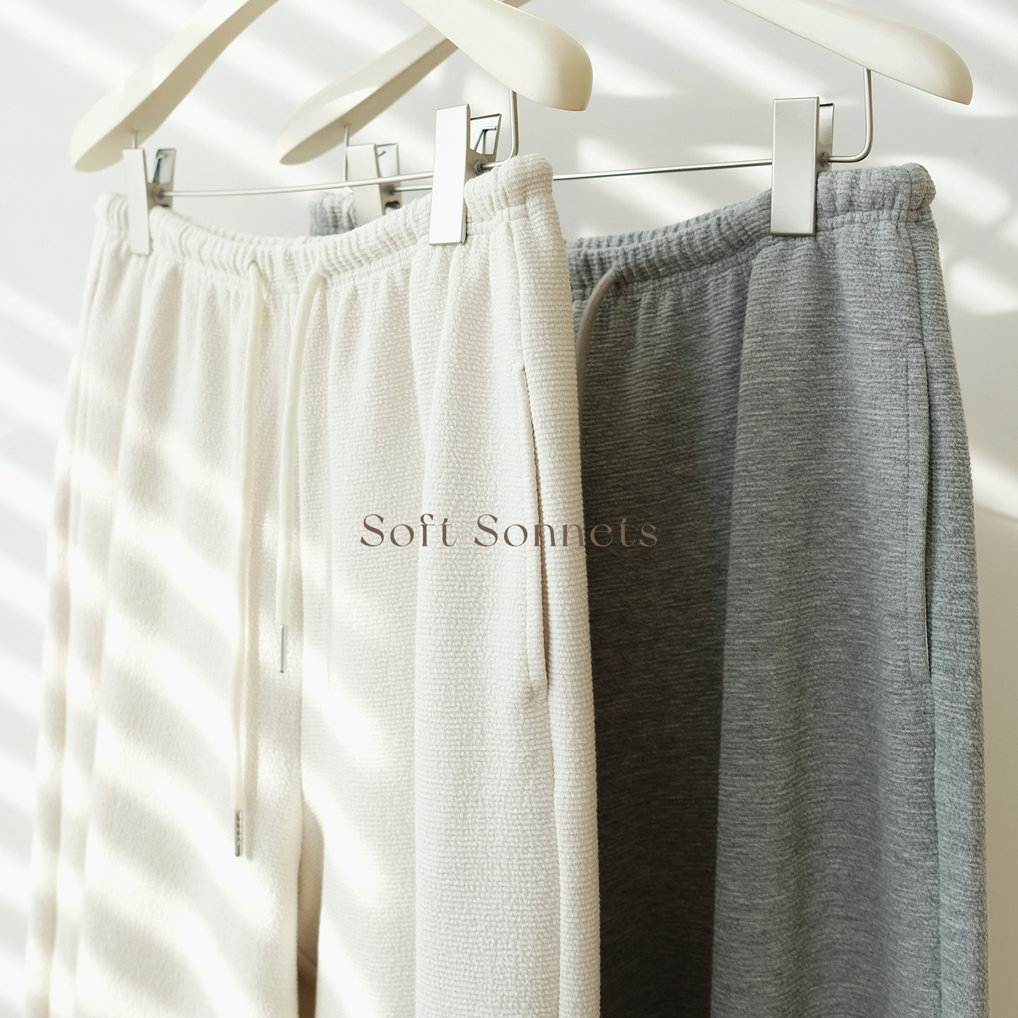 SoftSonnets慵懒显瘦弯刀裤女