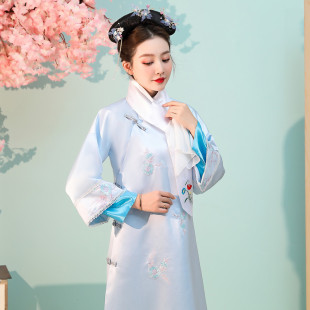 延禧攻略同款 吴谨言令妃清朝宫廷常服格格妃子服写真演出服 古装