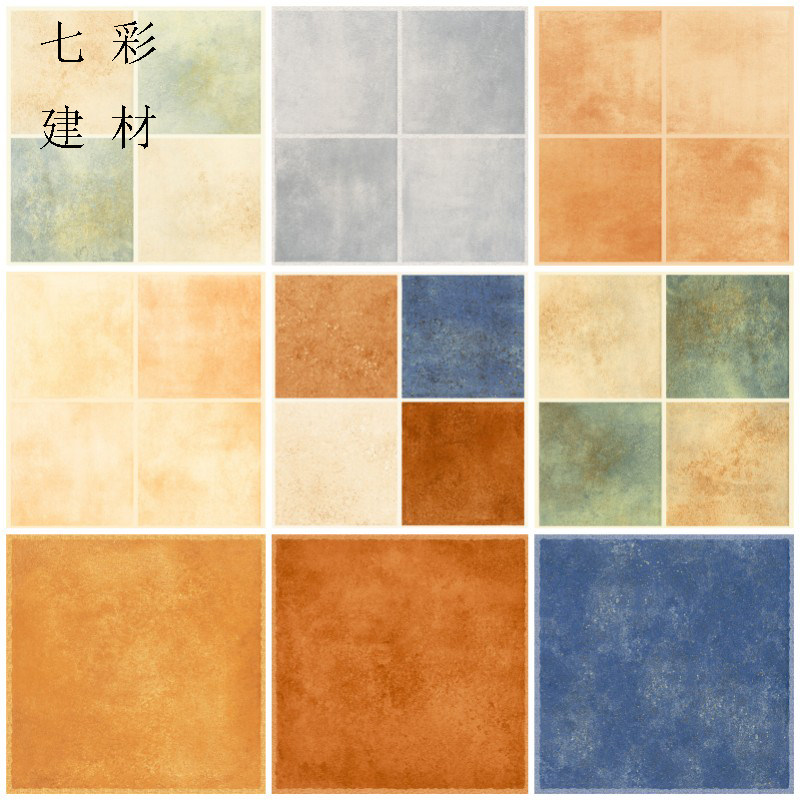 厨房卫生间瓷砖300X300 田园仿古砖阳台防滑耐磨地砖美式复古墙砖