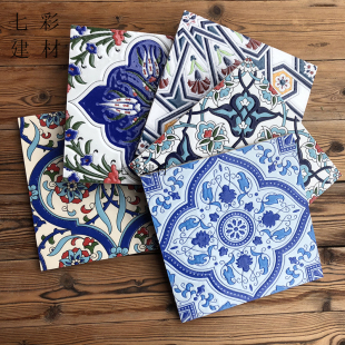 小花砖200X200 楼梯花片瓷砖 餐厅厨房卫生间洗手台背景墙地砖