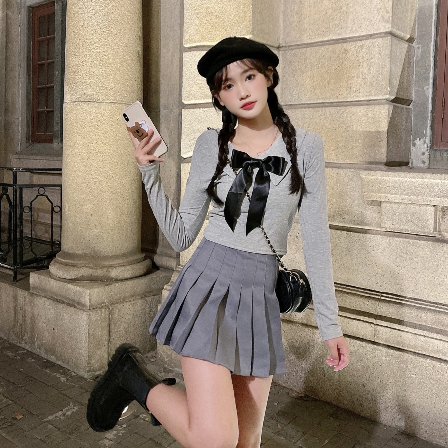 Real shooting two piece suit of College style uniform