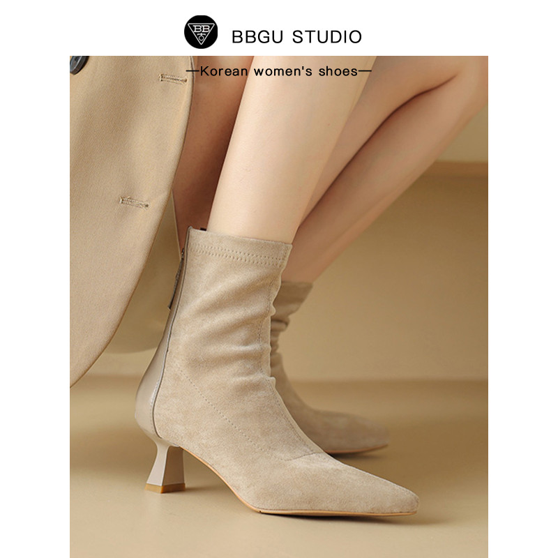 BB古韩国真皮女鞋舒适时髦时装靴