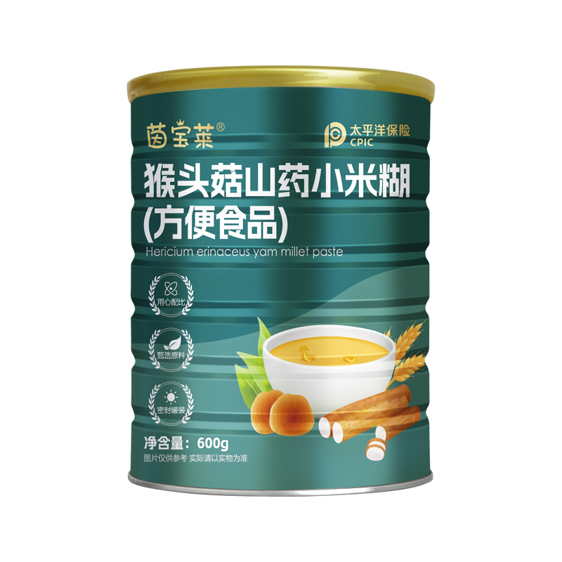 茵宝莱 猴头菇山药小米糊600g五谷杂粮营养代餐粉方便食品冲泡