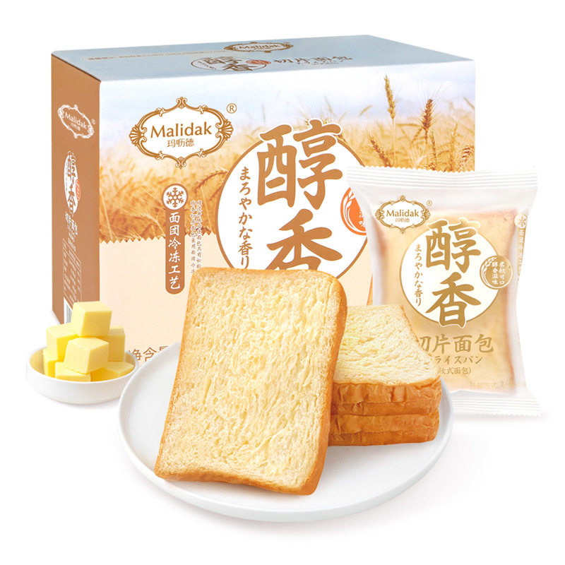 玛呖德醇香切片面包美味早餐800g/整箱