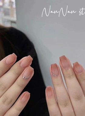 兔小白手工穿戴甲txb011 日暮里纯手工设计甲可拆卸美甲定制