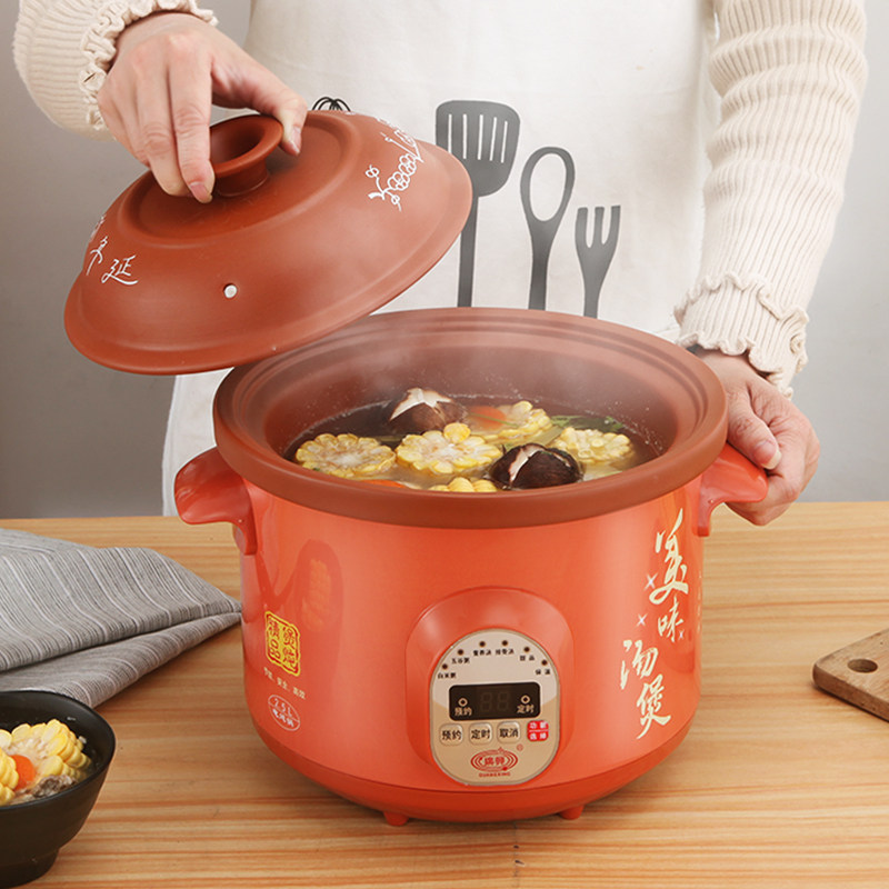 全自动紫砂锅炖锅家用陶瓷煲汤锅沙锅高温汤煲智能预约新品包邮