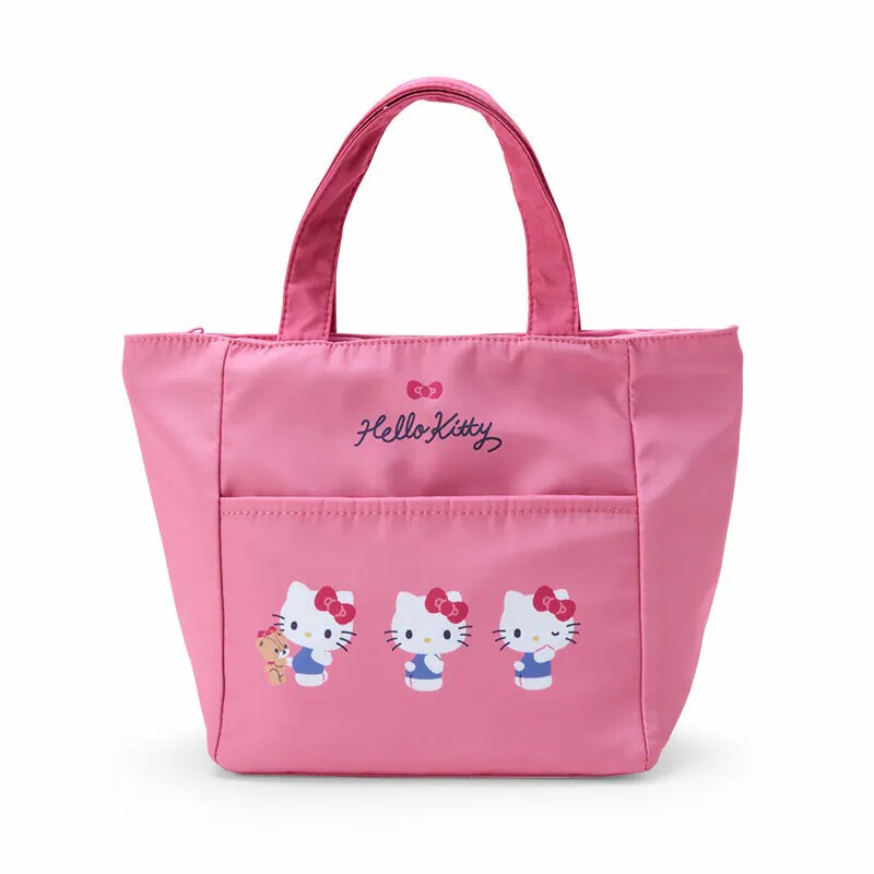日本三丽鸥kitty多格保温包手提袋学生饭盒袋午餐袋便当盒包