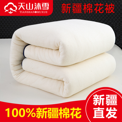 新疆棉花被天山沐雪鱼鳞网软包边