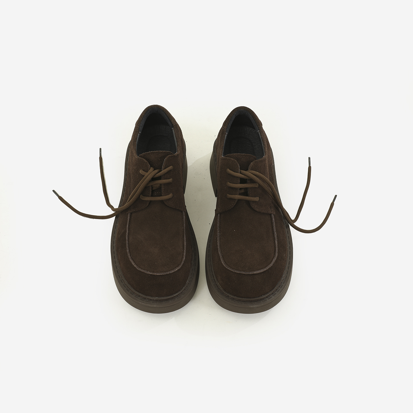 2025新款真皮乐福方头设计老钱风磨砂牛皮工装鞋软底通勤德比鞋男