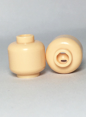 LEGO乐高浅肉色头 表情 素色 纯色 3626c 3626b 28621  6006525