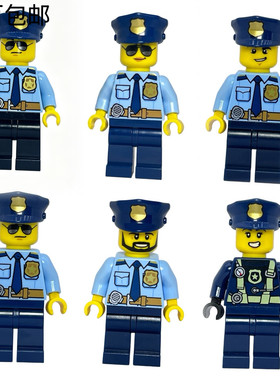 LEGO乐高City城市系列人仔警察人仔女警察男警察玩偶摆件