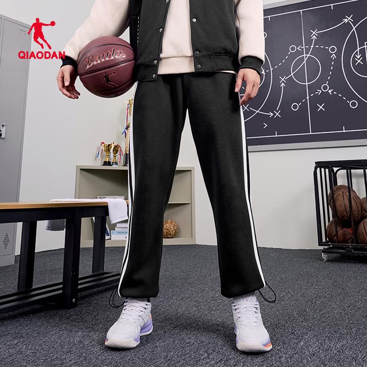 乔丹针织运动裤男2025夏季款直筒篮球裤时尚百搭裤子QDAKL3251308
