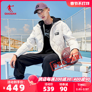 中国乔丹棉服男2023冬季款连帽保暖外套男士休闲上衣AFM13243139