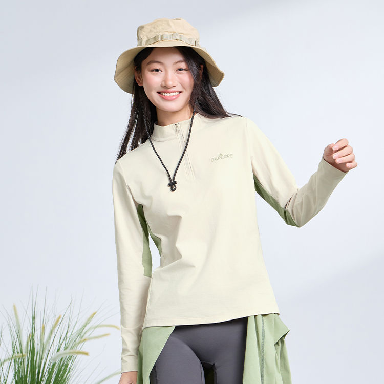 乔丹长袖跑步T恤衫女2025秋冬透气吸汗运动休闲上衣QDFTL2253320