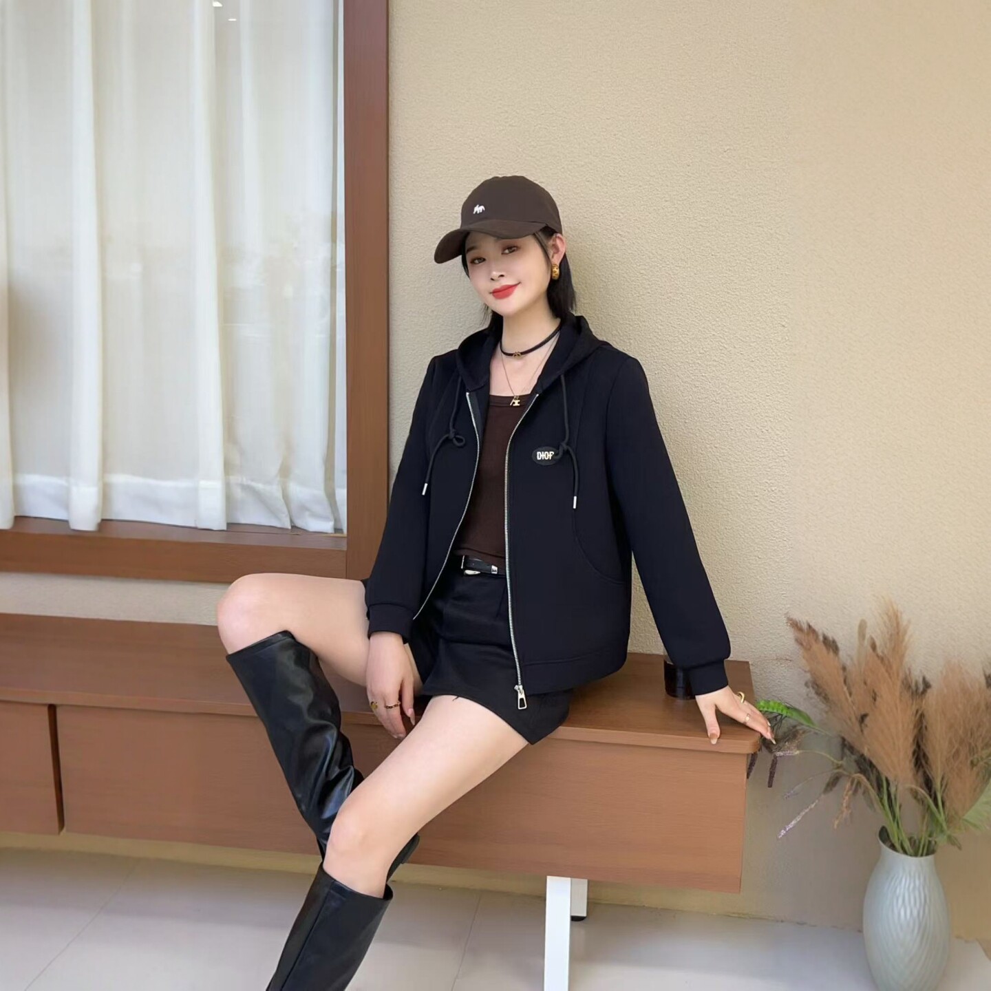 大码卫衣休闲连帽减龄保暖外穿