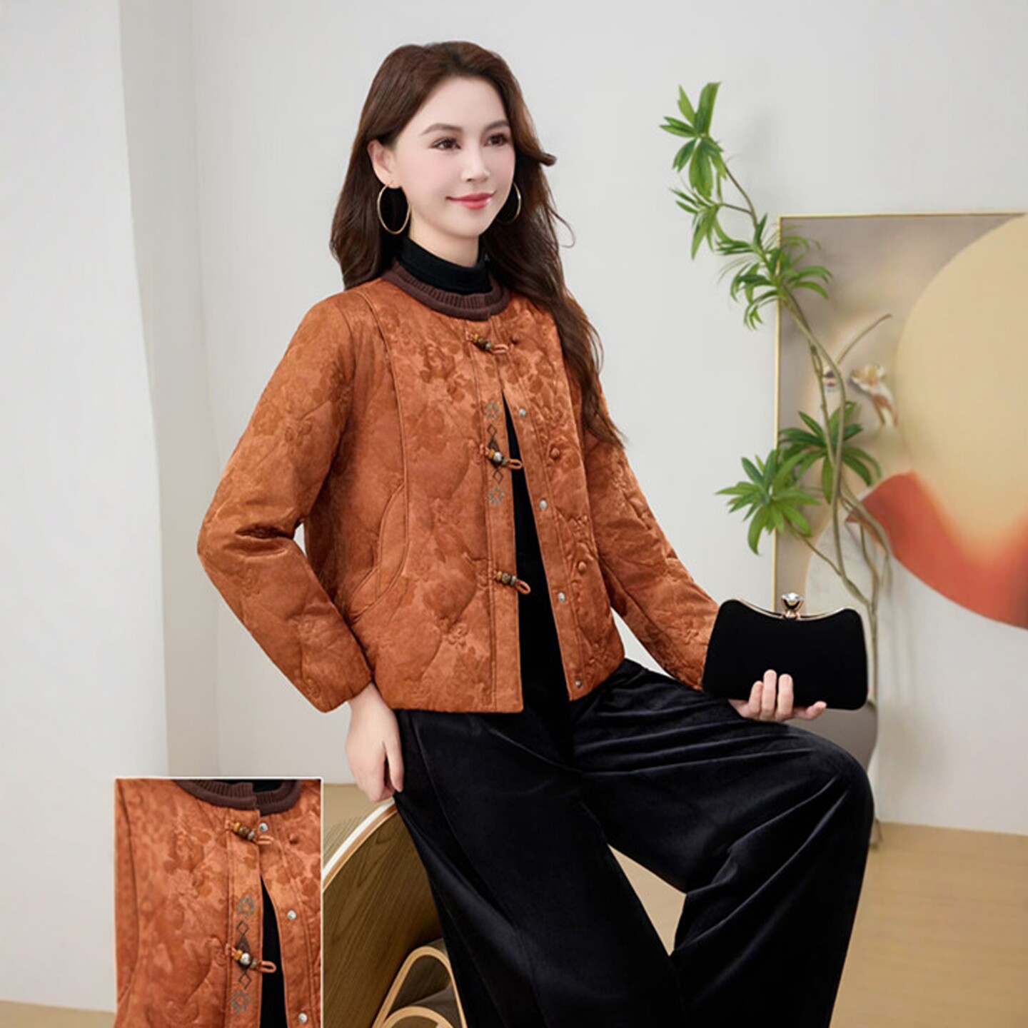 红元2026年冬季新款显瘦减龄女韩版短款白鸭绒羽绒服厚外套大码潮