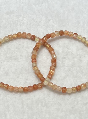 天然阿鲁沙刻面手串时尚小清新