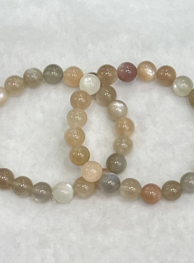 天然彩月光手串时尚小清新百搭