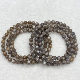 天然黑金骨干三圈手链女时尚小清新简约水晶多圈手串饰品礼物百搭