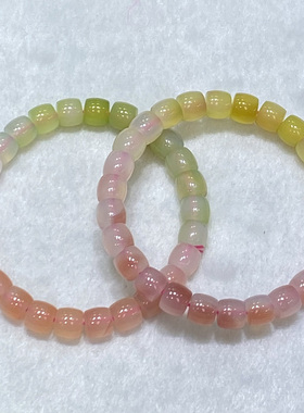 天然彩盐源直切手串时尚小清新