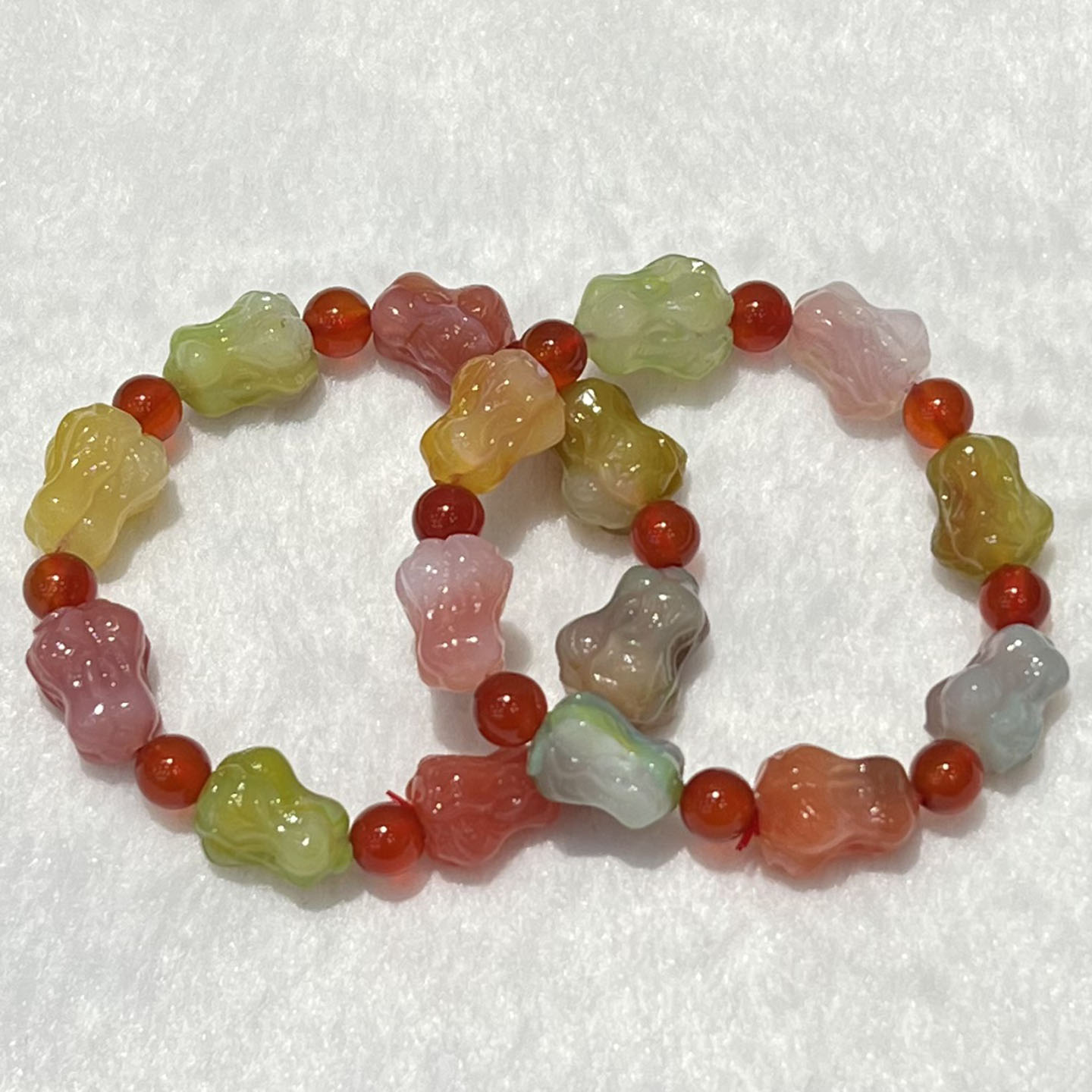 天然盐源玛瑙手串时尚小清新