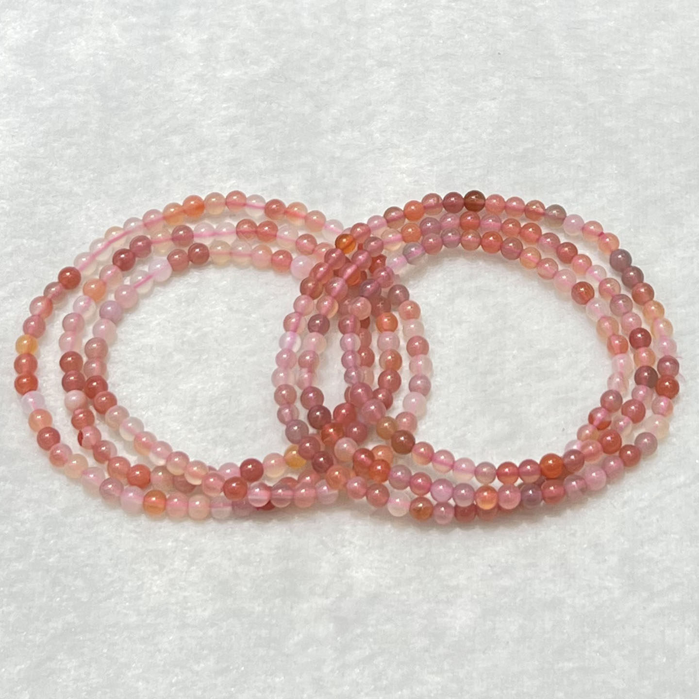 天然粉盐源玛瑙三圈手链女款时尚小清新简约水晶多圈手串饰品百搭,饰品/流行首饰/时尚饰品新,手链,淘宝优惠券,粉丝福利购,淘宝优惠卷