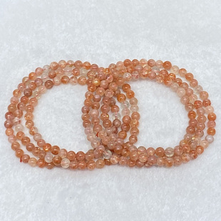 天然阿鲁沙三圈手链女款时尚小颗粒简约水晶多圈多层手串饰品百搭