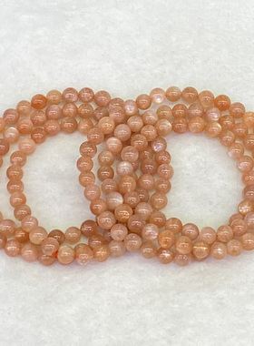 天然金沙太阳石三圈手串时尚百搭