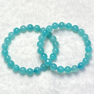 天然天河石手链女款单圈时尚小清新简约水晶手串饰品礼物百搭串珠