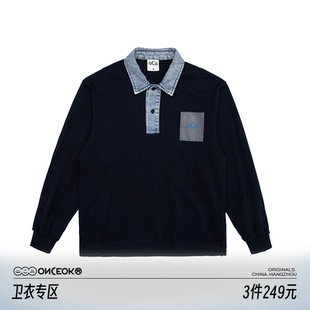 牛仔领针织POLO上袖 任选3件 衫 249元