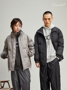 349元 连帽国潮情侣装 任选三件 保暖工装 羽绒服 吊坠拉链冬季