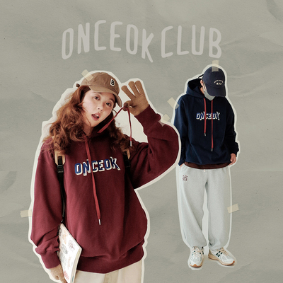 玩樂局Onceok螺纹连帽卫衣