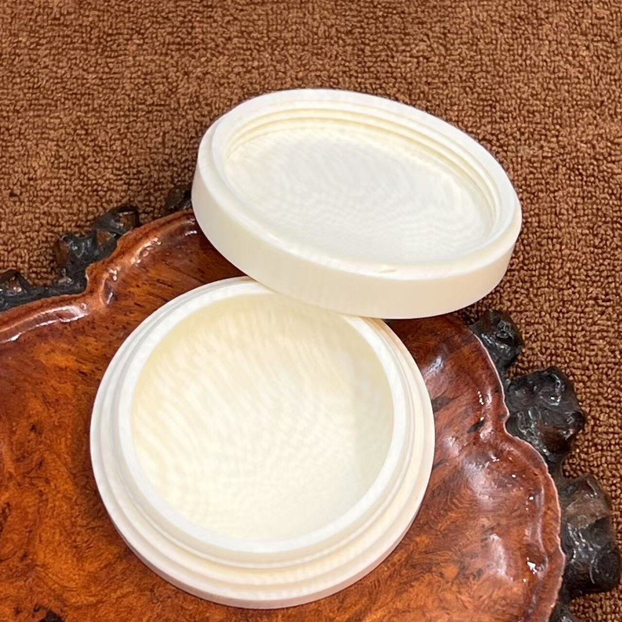 ROCOCO洛可可鼻烟盒合成象牙烟盒鼻烟工具碟盒一体鼻烟碟