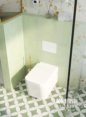 卫生间浴室花砖瓷砖300x800法式复古厨房墙砖厕所牛油果绿色地砖