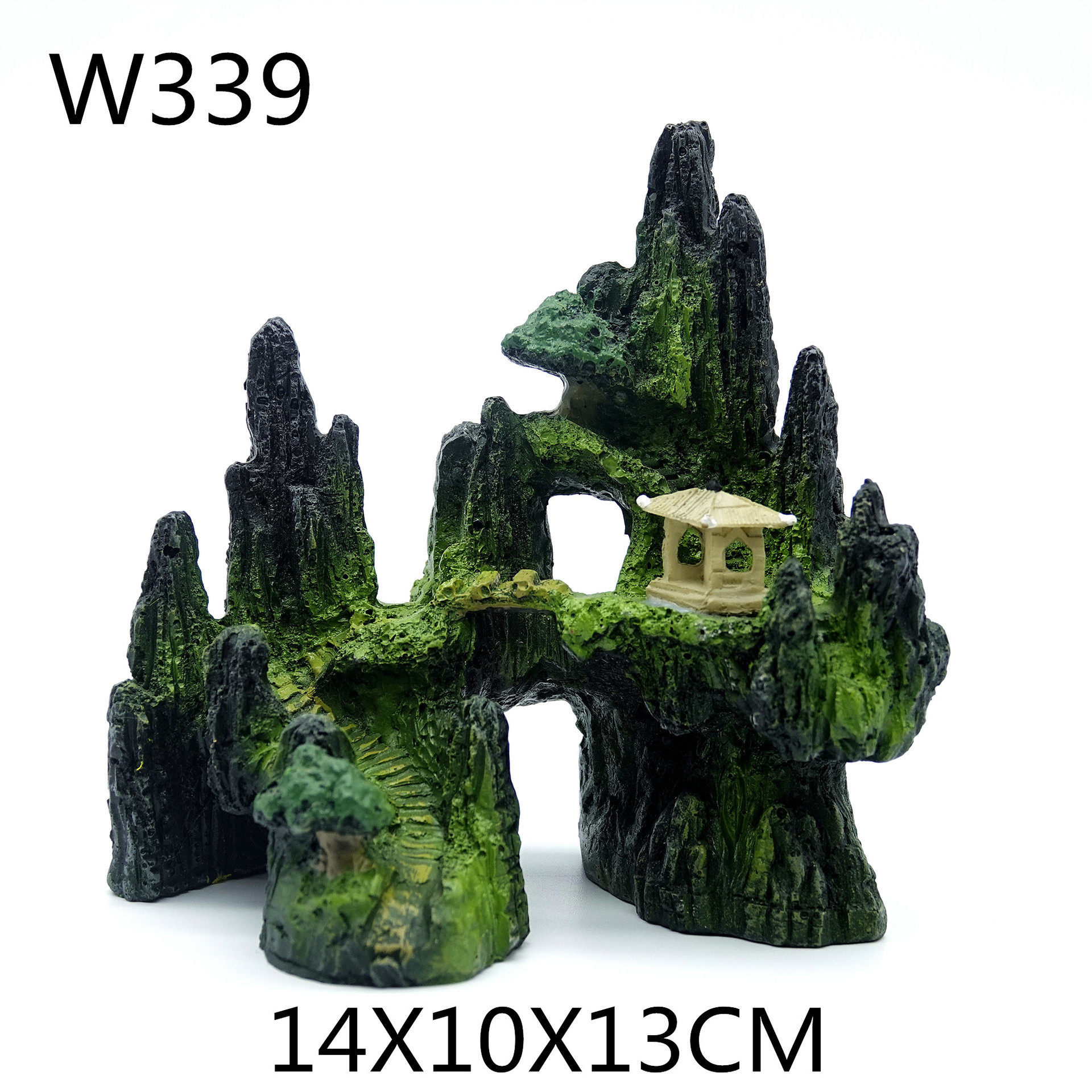 树脂工艺品 白玉顺风山 鱼缸造景装饰假山雪山景厂家直供仿石山景