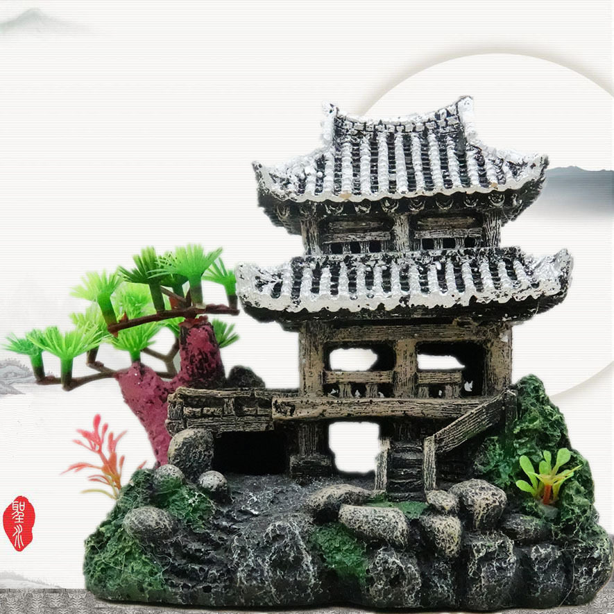 厂家直供 水族用品 鱼缸器材 水族箱造景 仿真植物 鱼缸装饰 假山