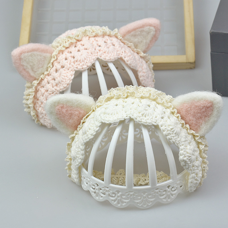 孖一巛奶棉线空顶无沿超萌可爱