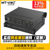 H265 H264网络解码 矩阵监控视频解码 迈拓维矩 器上墙4路9路16路36路画面分割拼接开窗4K 高清HDMI矩阵切换器