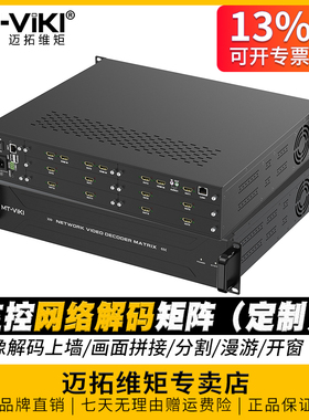 迈拓维矩 H265/H264网络解码矩阵监控视频解码器上墙4路9路16路36路画面分割拼接开窗4K 高清HDMI矩阵切换器
