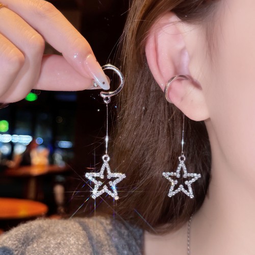 五角星耳夹无耳洞女耳挂式耳骨夹