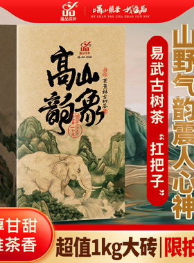 【新品钜惠】蕴品2020《高山韵象》芭蕉林古树普洱生茶砖茶1000g