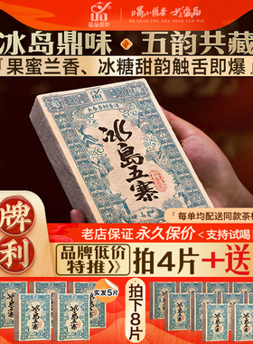 蕴品2020年冰岛五寨古树普洱茶生茶200g砖茶