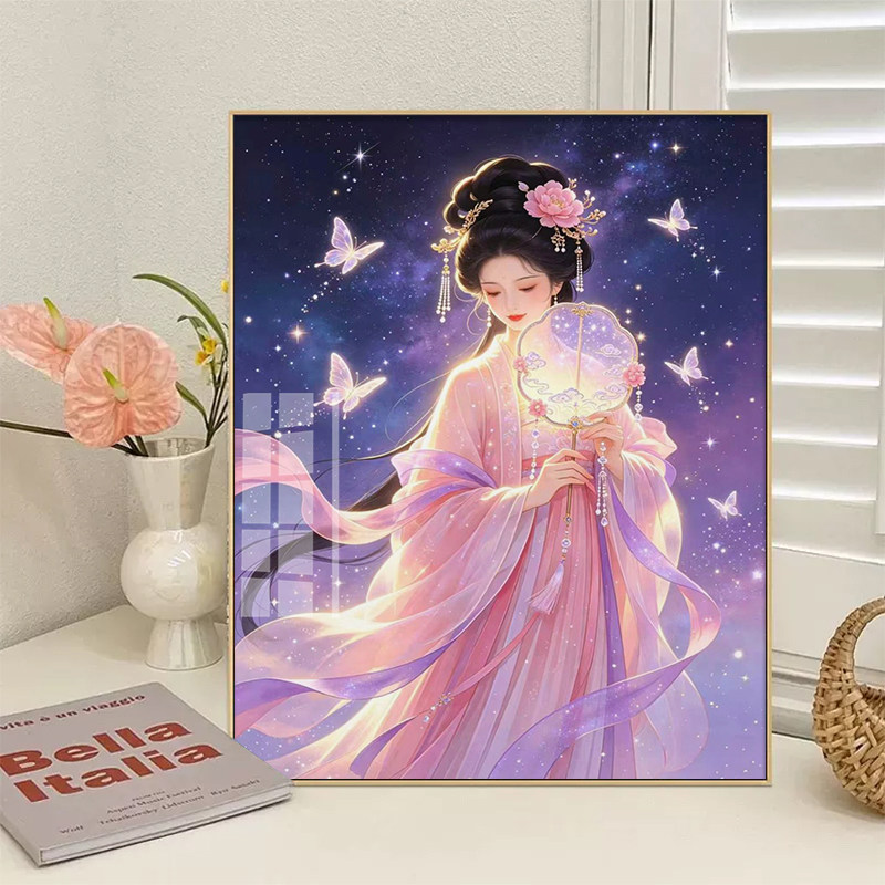 古风仙女新款十字绣手工自己刺绣客厅卧室全套梦幻人物钻石画贴钻