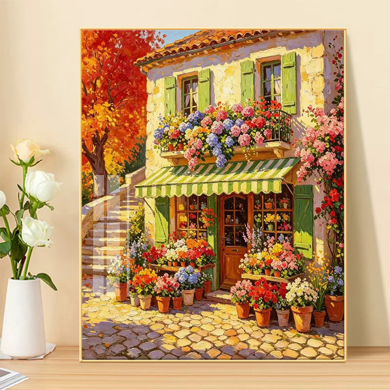 新款十字绣套件田园风花卉风景简约现代客厅钻石画DIY手工自己绣