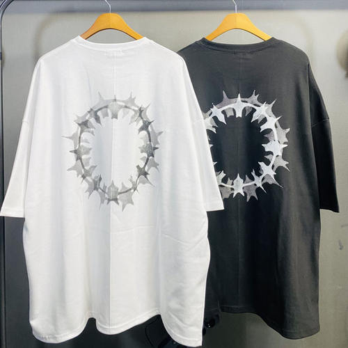 男装东大门短袖T恤落肩圆