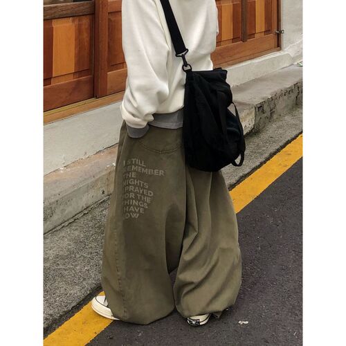男装东大门休闲裤小众英