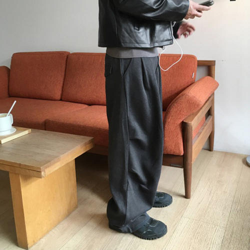 男装东大门休闲裤松紧腰