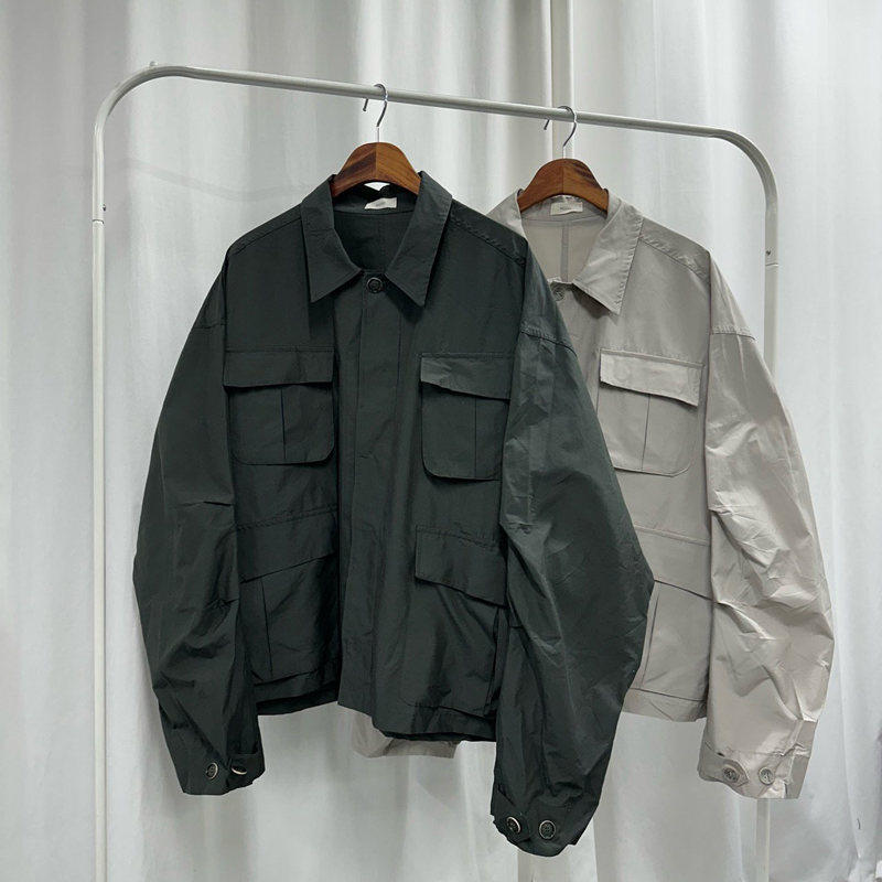 小北韩国代购男装东大门MODEN高品轻奢多口袋工装翻领夹克外套春